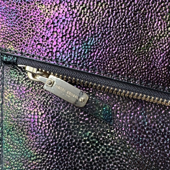 Henri Bendel Devon Petrol Convertible Clutch Crossbody Bag with Dustbag NWT - Picture 9 of 14